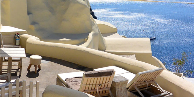 Фотография отеля Mystique, A Luxury Collection Hotel отель в белом камне - Греция, Санторини